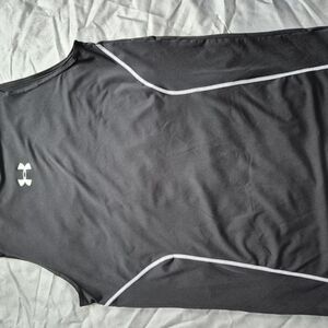 Under Armour Black Athletic Tank with White Trim